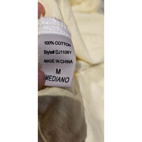 Fashion Nova Butter Yellow Cropped Cream Denim M Jacket Adjustable Waist - Picture 5 of 12